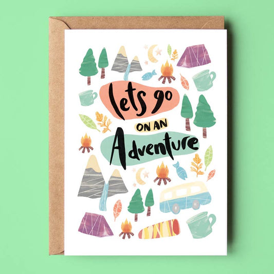'Let's Go On An Adventure' Greeting Card