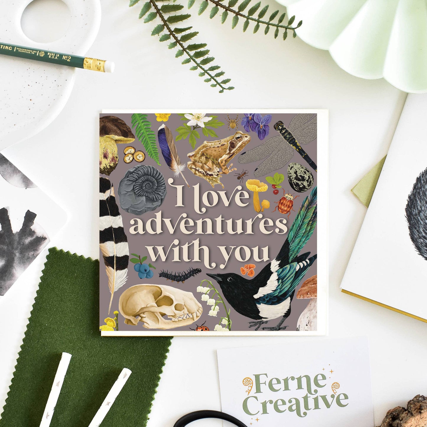 'I Love Adventures With You' Greeting Card