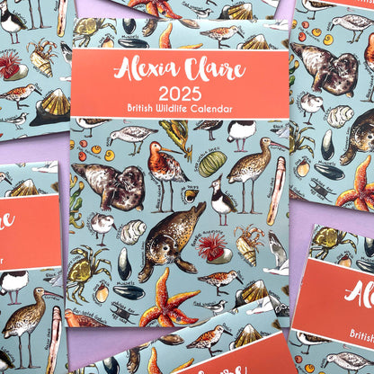 2025 British Wildlife Wall Calendar